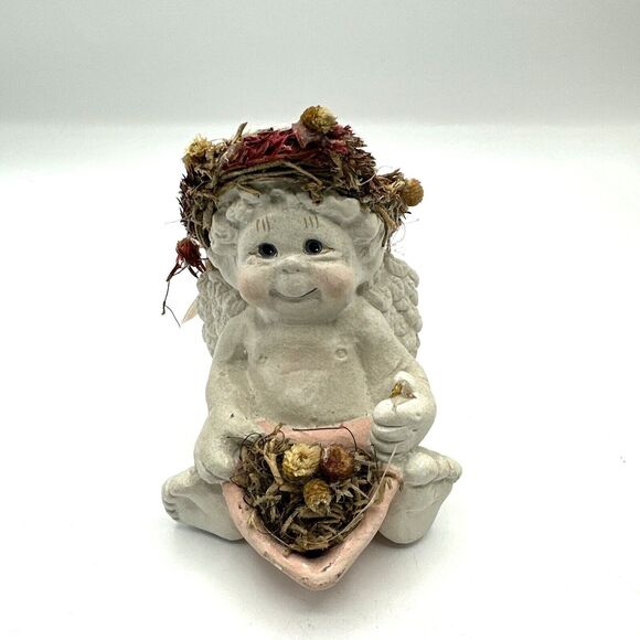 Vintage Dreamsicles by Kristin Cherub with Flower Pot - Picture 1 of 6